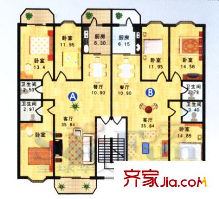 宏橋居戶型圖戶型3 