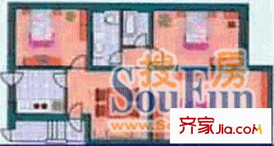 漢水路商住樓戶型圖3室2廳2衛(wèi)1廚