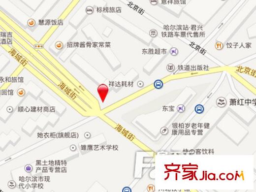 海城福地家園交通圖 