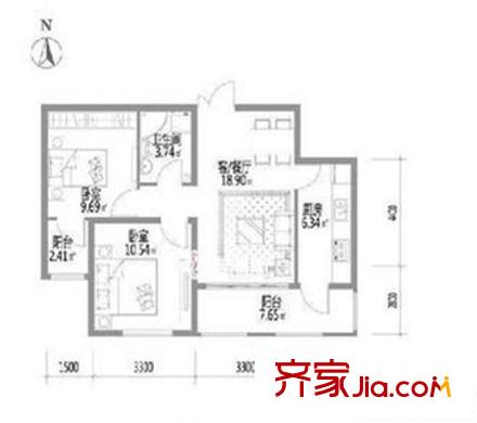 哈達新區(qū) 戶型圖