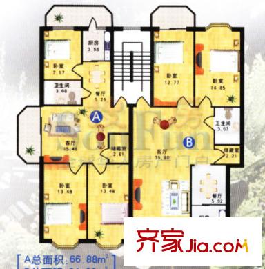 宏橋居戶型圖戶型4 