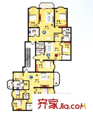 宏橋居戶型圖戶型圖 2室2廳1衛(wèi)1廚