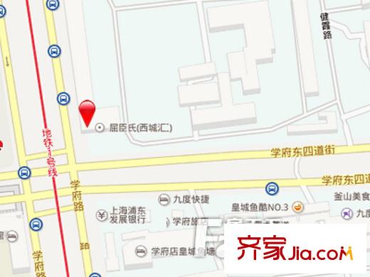 華彩希城交通圖 