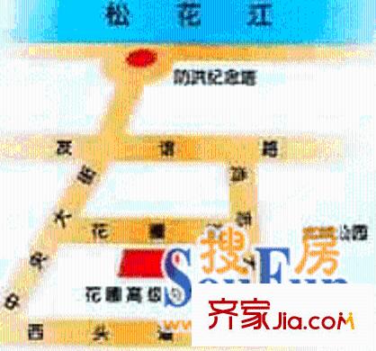 花圃高級公寓交通圖