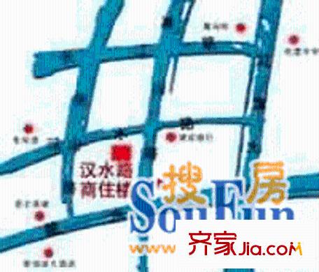 漢水路商住樓交通圖