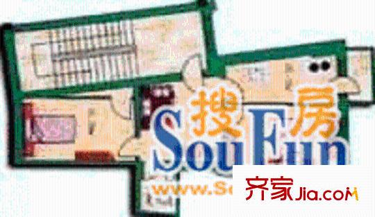 漢水路商住樓戶型圖2室2廳1衛(wèi)1廚