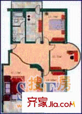 漢水路商住樓戶型圖3室2廳2衛(wèi)1廚