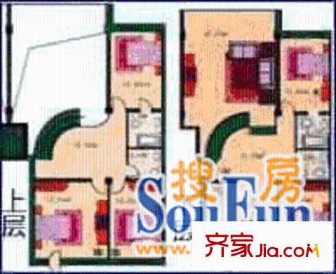 漢水路商住樓戶型圖6室3廳4衛(wèi)1廚