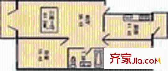 高科新區(qū)戶型圖2室1廳1衛(wèi)1廚