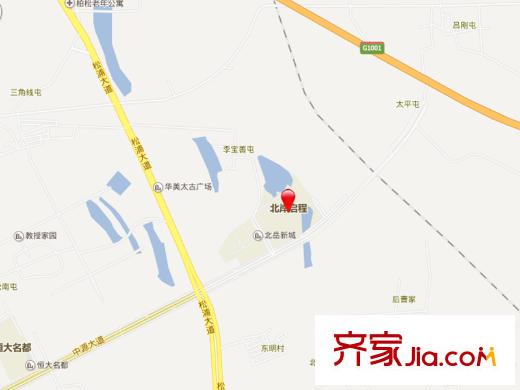 北岸上筑交通圖