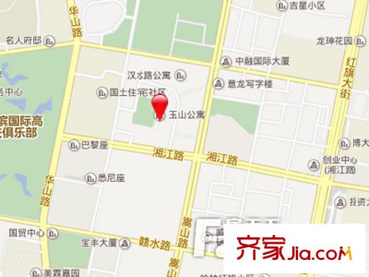 玉山公寓交通圖 