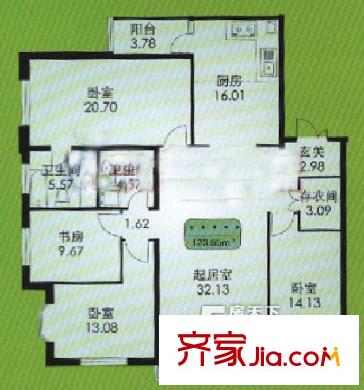 哈爾濱 文昌新苑 戶型圖