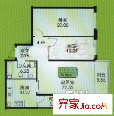 哈爾濱 文昌新苑 戶型圖