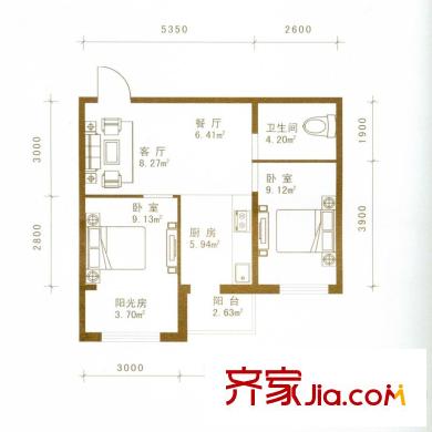盛世華庭 戶型圖