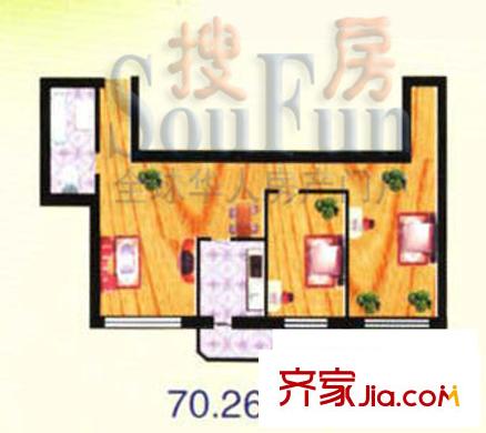 哈爾濱 省人大住宅樓 戶型圖