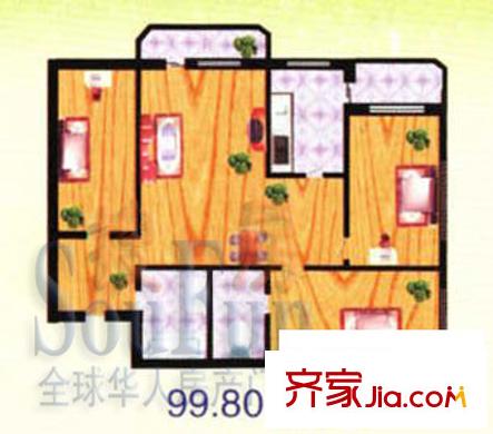 哈爾濱 省人大住宅樓 戶型圖