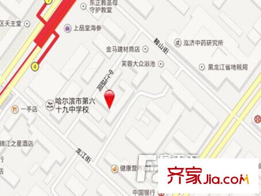 寧江胡同交通圖