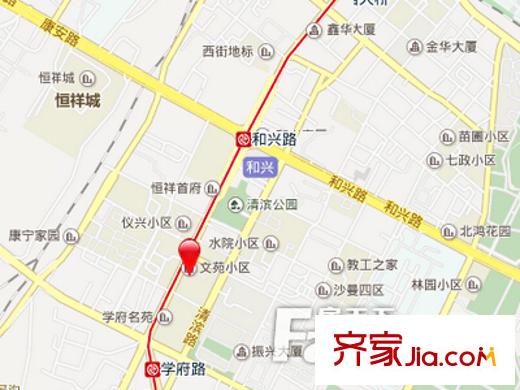 文苑小區(qū)交通圖 