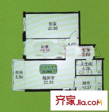 哈爾濱 文昌新苑 戶型圖