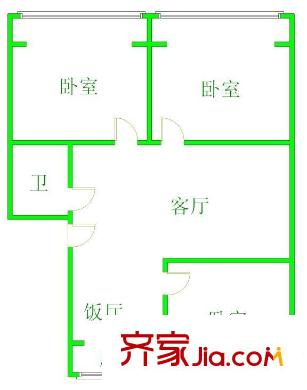 哈爾濱 交通科研所家屬樓 戶型圖