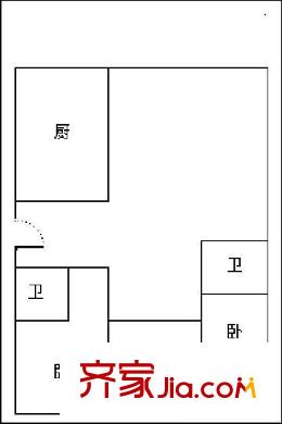 哈爾濱 交通科研所家屬樓 戶型圖