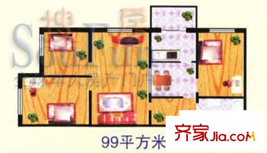 哈爾濱 省人大住宅樓 戶型圖