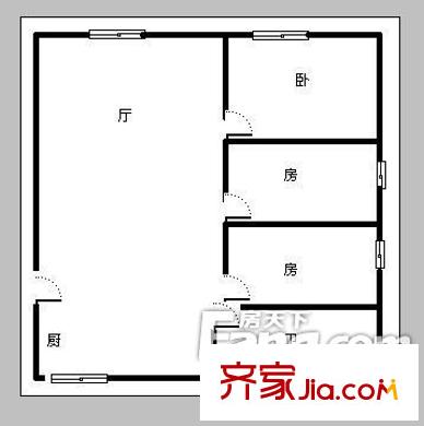 省委黨校住宅樓 戶型圖