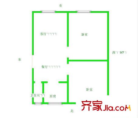哈爾濱 交通科研所家屬樓 戶型圖