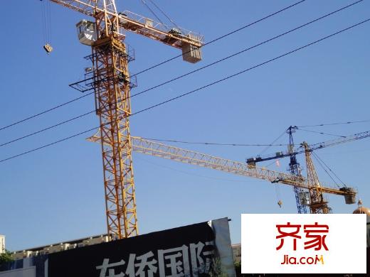東僑國際外景圖工地遠處實景（2012-8-23）