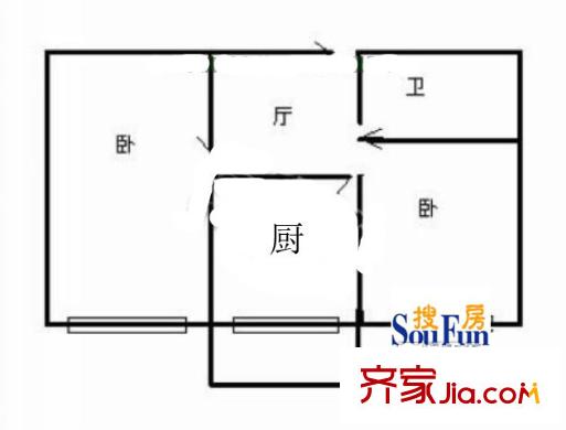 吉祥苑2室1廳1衛(wèi)1廚