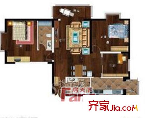 哈爾濱 黑大芳洲園 戶型圖