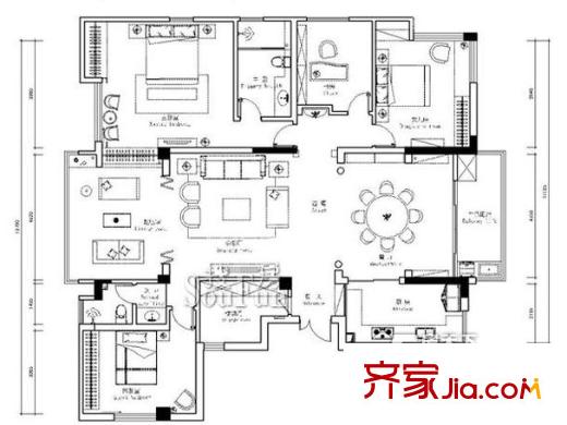 哈爾濱 黑大芳洲園 戶型圖
