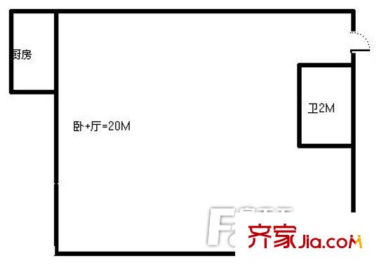 祥泰公寓 0室 戶型圖