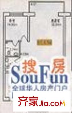 潤成水云天戶型圖3室