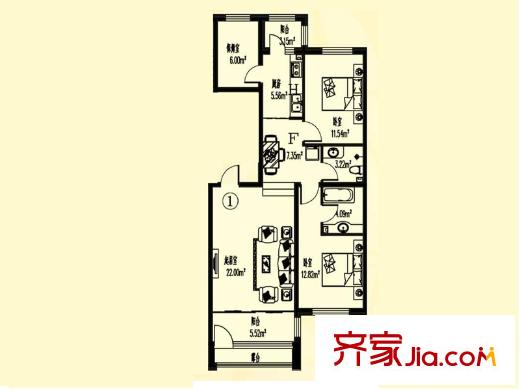 蕭鄉(xiāng)明珠 戶型圖