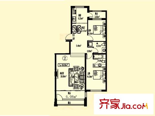 蕭鄉(xiāng)明珠 戶型圖