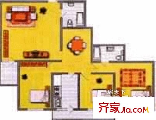 龍之港大廈戶(hù)型圖戶(hù)型圖 3室1廳1衛(wèi)1廚