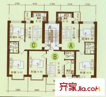 哈爾濱 山水文園 戶型圖