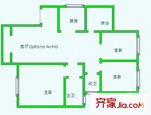 糖業(yè)研究所家屬樓 戶型圖