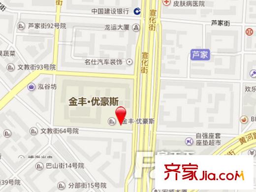 金豐優(yōu)豪斯小區(qū)交通圖 