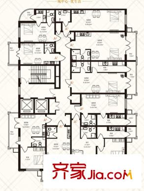 金豐優(yōu)豪斯小區(qū)戶型圖A戶型 1室1廳1衛(wèi)1廚