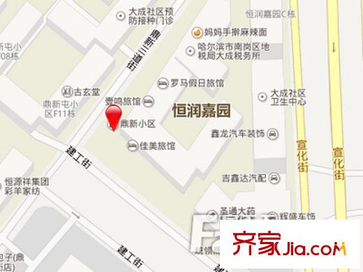 鼎新小區(qū)交通圖 