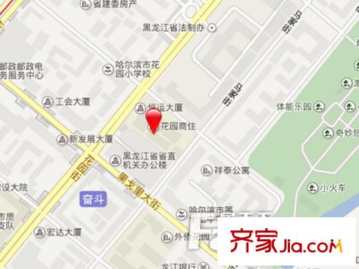 花園商住交通圖 