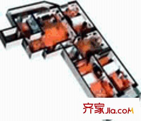 外僑花園戶型圖3室2廳2衛(wèi)1廚