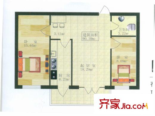 西溪橡園 戶型圖