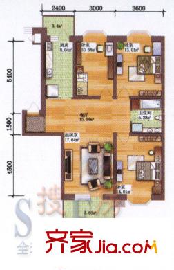 靜怡家園2室1廳1衛(wèi)1廚