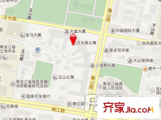 漢水小區(qū)交通圖 