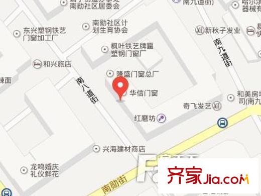 南八道街小區(qū)交通圖
