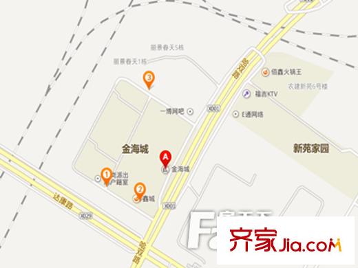 應(yīng)赫金海城交通圖  