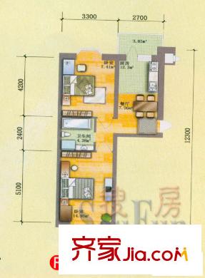 靜怡家園2室1廳1衛(wèi)1廚